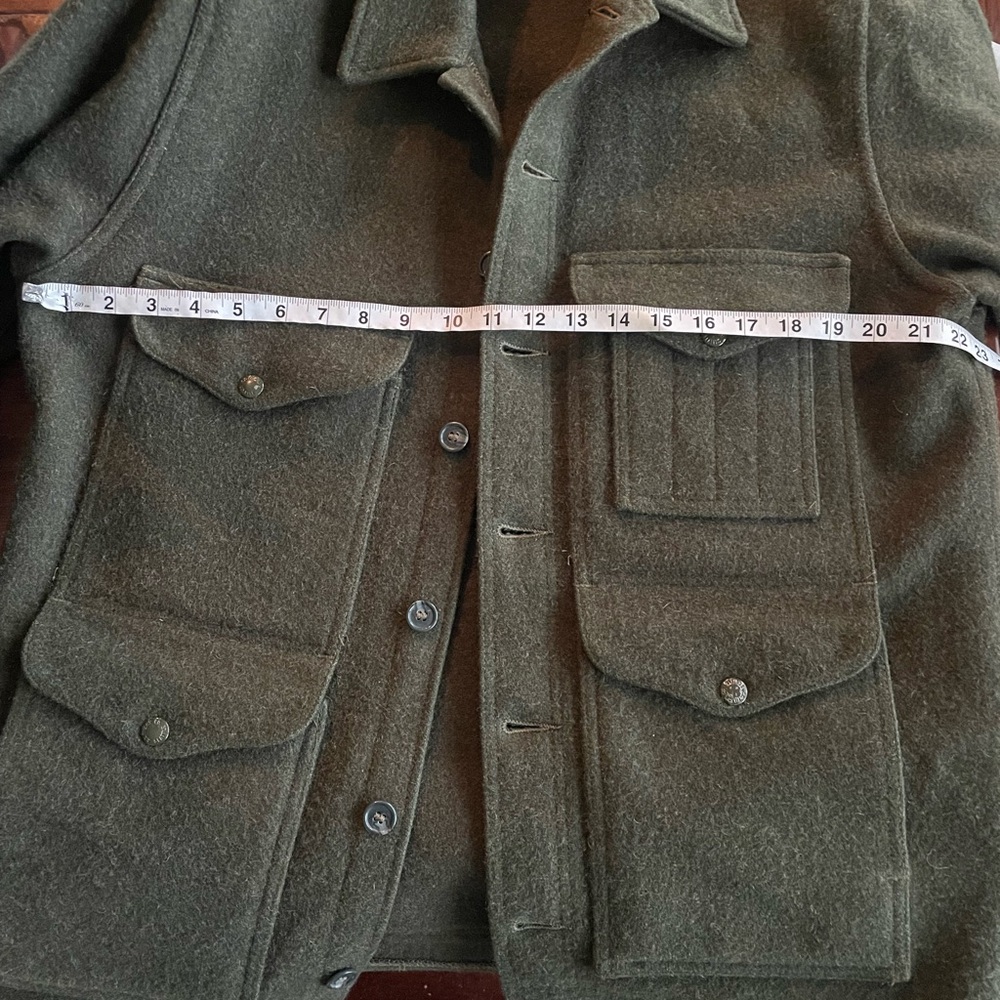 Filson Olive Green Wool Jacket - Picture 13 of 14